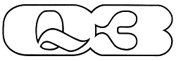The Q3 logo in outline